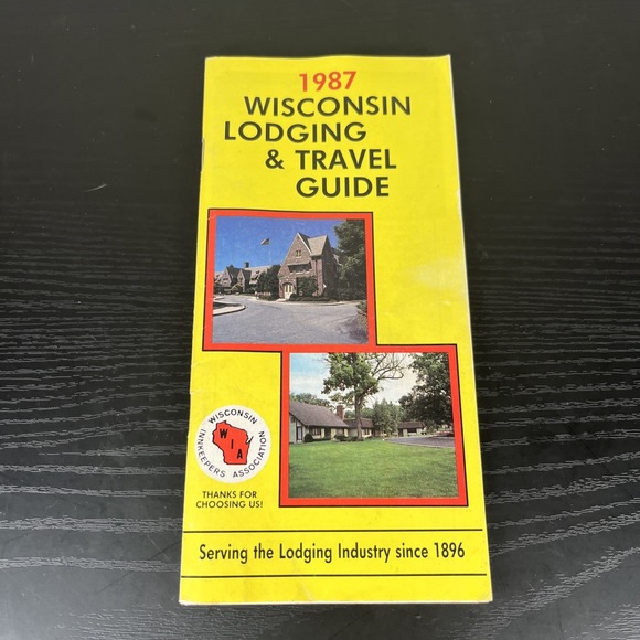 1987 Wisconsin Lodging‎ & Travel Guide Wisconsin Innkeepers Association - Picture 1 of 12